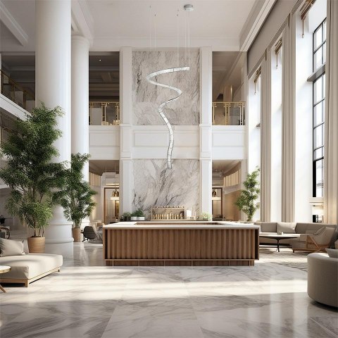 Moosee MOOSEE lampa wisząca WAVE CORDON 1A chrom