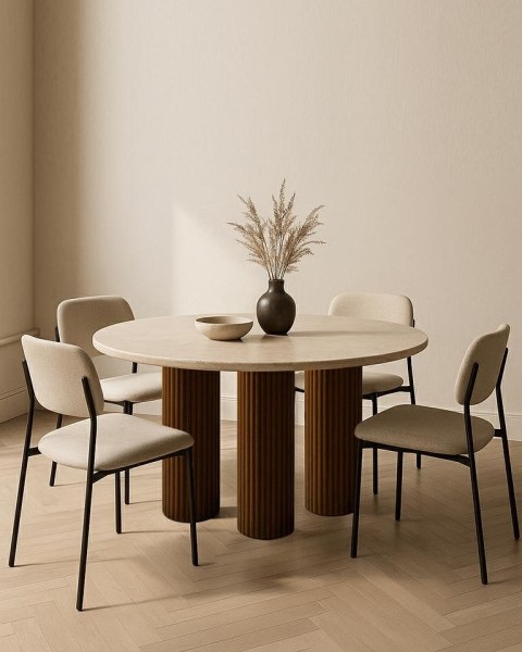 MaMaison stół jadalniany RAGNO 120 drewno / marmur