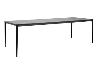 Stół SLIM 240x100 czarny - ceramiczny marmur, aluminium