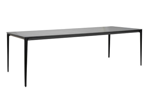 Stół SLIM 240x100 czarny - ceramiczny marmur, aluminium