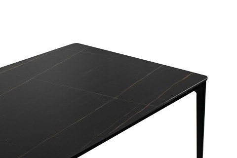Stół SLIM 240x100 czarny - ceramiczny marmur, aluminium