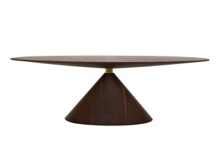 Stół UFO 240 brązowy, naturalny fornir