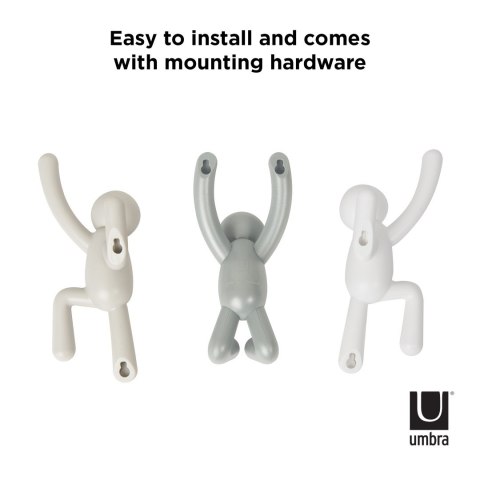 Umbra UMBRA wieszak ścienny BUDDY ciemnoszary - jasnoszary - biały