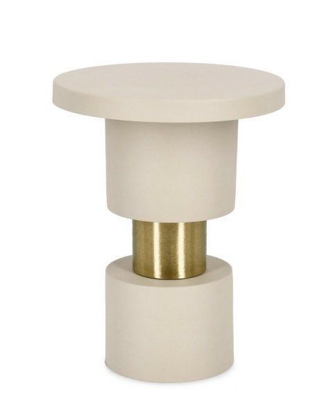 BIZZOTTO stolik kawowy MITUL FOG beżowy / złoty