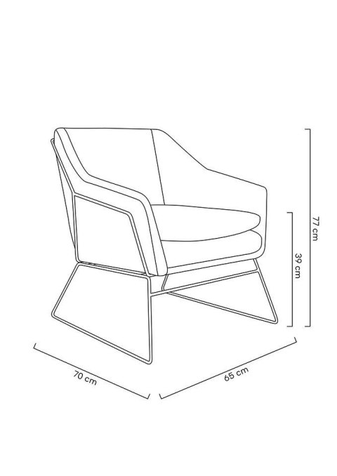 King Home Fotel EMMA VELVET ciemny zielony - welur, metal
