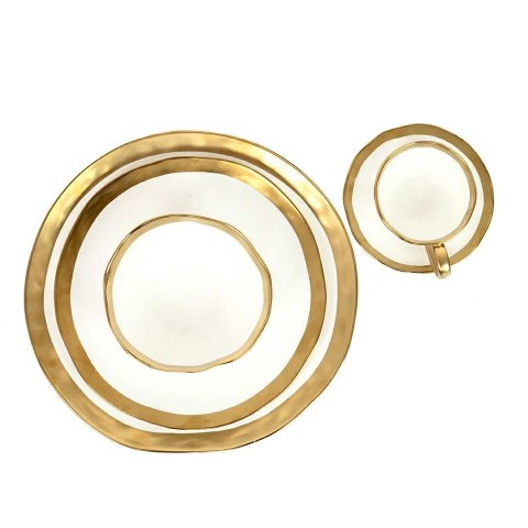 Kare Design KARE miska BELL 15 cm biało-złota