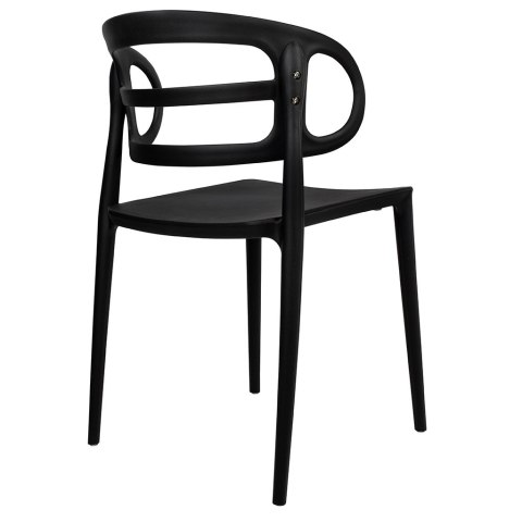 Krzesło MARCUS czarne - polipropylen