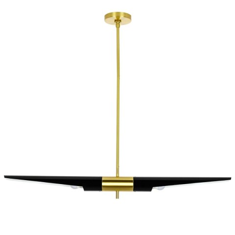 MOOSEE lampa wisząca APOLLO 1 czarna - szczotkowane złoto