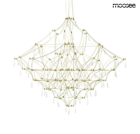 Moosee MOOSEE lampa wisząca CONSTELATION 100 GOLD - LED, stal szczotkowana
