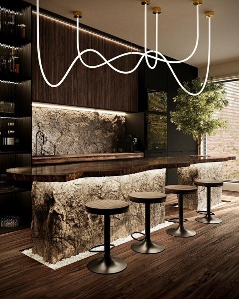 Moosee MOOSEE lampa wisząca LASSO 600 Smart złota