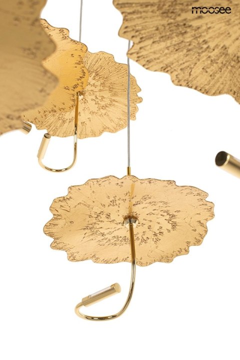 Moosee MOOSEE lampa wisząca LEAFS DISC złota