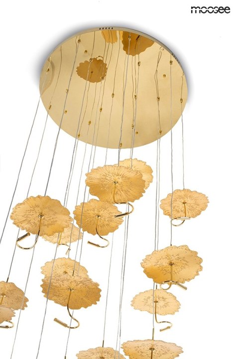 Moosee MOOSEE lampa wisząca LEAFS DISC złota