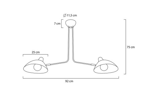 Moosee MOOSEE lampa wisząca RAVEN 2