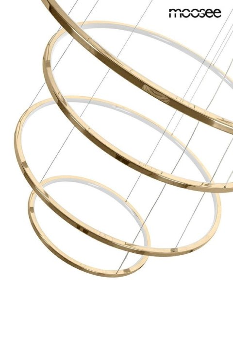 Moosee MOOSEE lampa wisząca RING SLIM XL złota