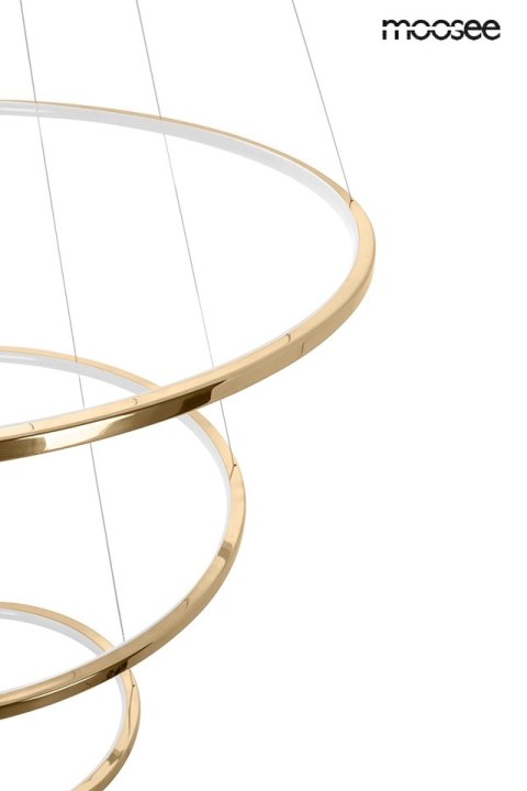 Moosee MOOSEE lampa wisząca RING SLIM XL złota