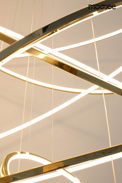 Moosee MOOSEE lampa wisząca RING SLIM XL złota