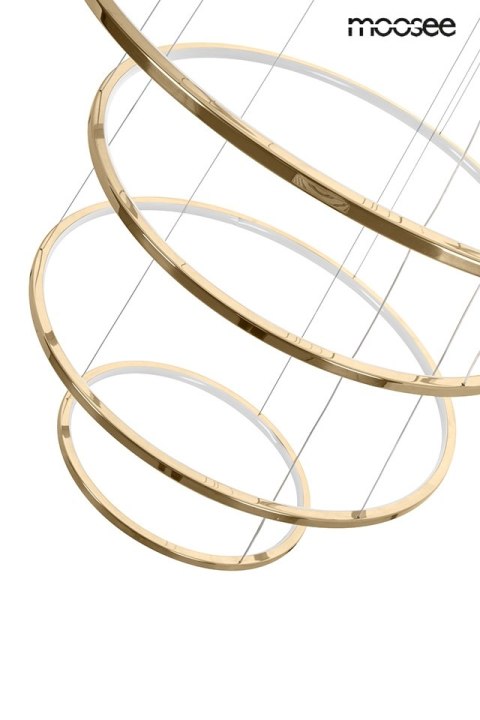 Moosee MOOSEE lampa wisząca RING SLIM M złota