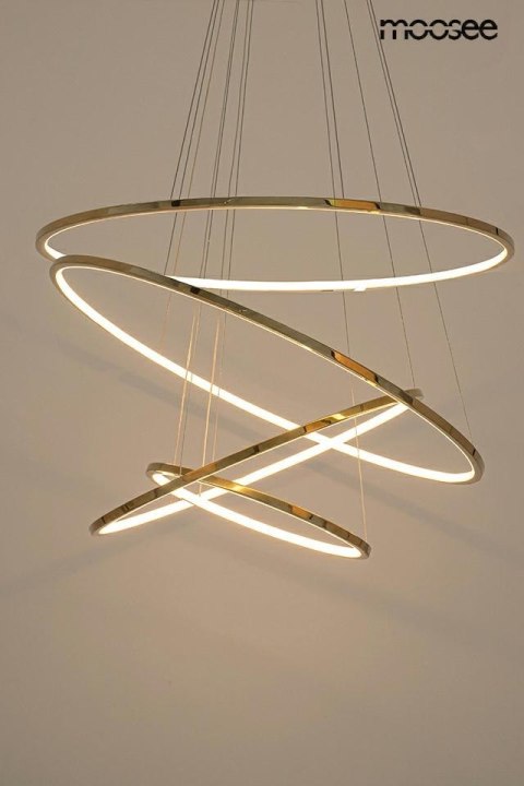 Moosee MOOSEE lampa wisząca RING SLIM M złota