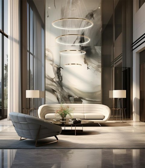 Moosee MOOSEE lampa wisząca RING SLIM M złota