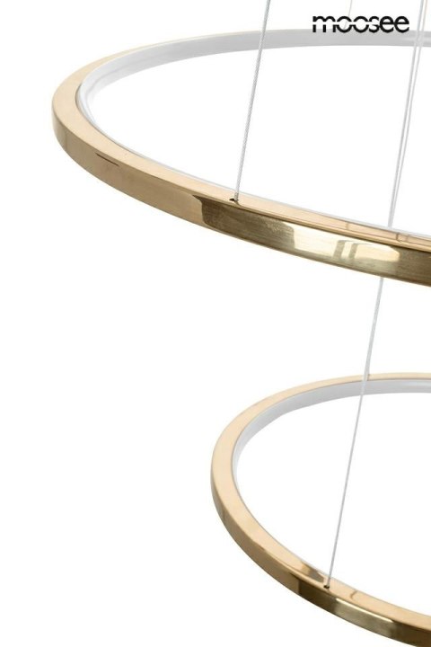 Moosee MOOSEE lampa wisząca RING SLIM S złota
