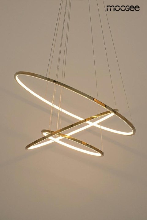 Moosee MOOSEE lampa wisząca RING SLIM S złota