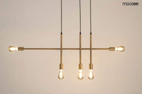 Moosee MOOSEE lampa wisząca RIVA 5 złota