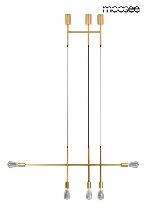 Moosee MOOSEE lampa wisząca RIVA 5 złota