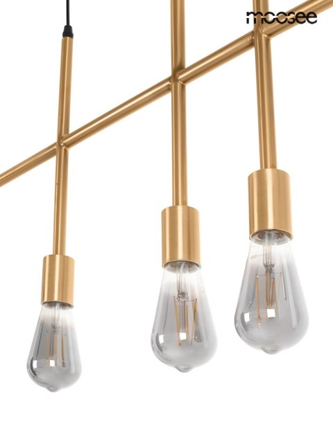 Moosee MOOSEE lampa wisząca RIVA 5 złota