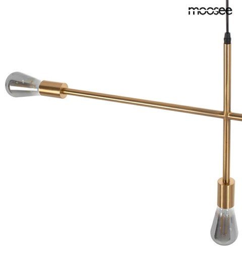 Moosee MOOSEE lampa wisząca RIVA 5 złota