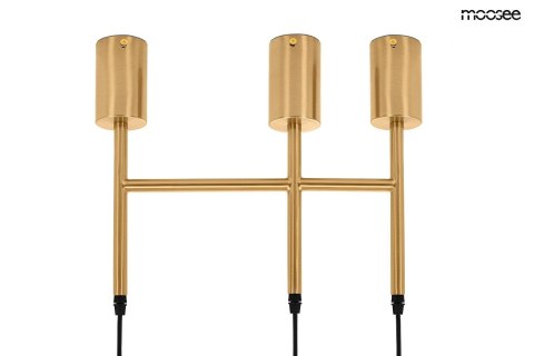 Moosee MOOSEE lampa wisząca RIVA 5 złota