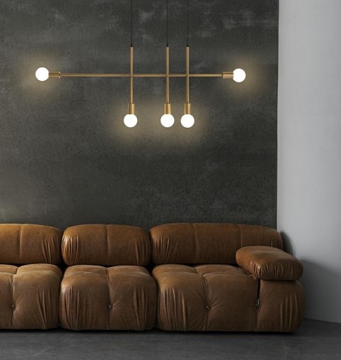 Moosee MOOSEE lampa wisząca RIVA 5 złota