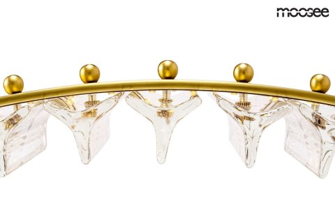 Moosee MOOSEE lampa wisząca SATURNUS 70 złota - LED, kryształ, stal szczotkowana