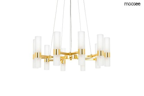 Moosee MOOSEE lampa wisząca TUBS 10 złota