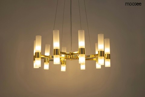 Moosee MOOSEE lampa wisząca TUBS 10 złota