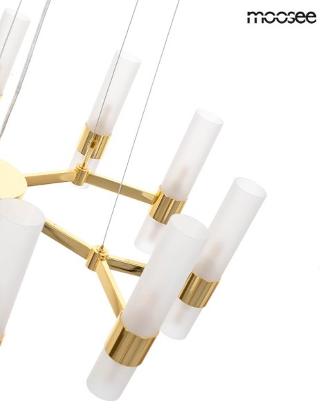 Moosee MOOSEE lampa wisząca TUBS 10 złota