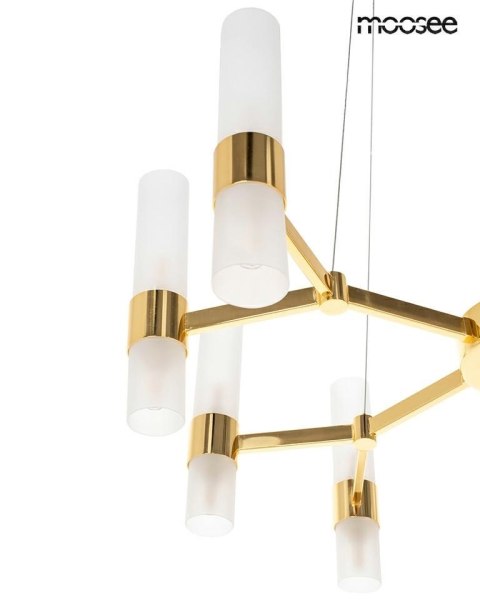 Moosee MOOSEE lampa wisząca TUBS 18 złota