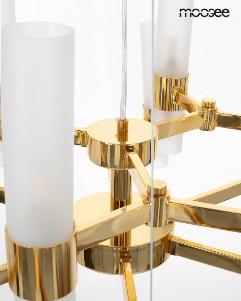 Moosee MOOSEE lampa wisząca TUBS 18 złota