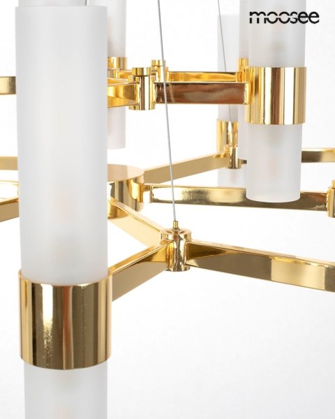 Moosee MOOSEE lampa wisząca TUBS 18 złota