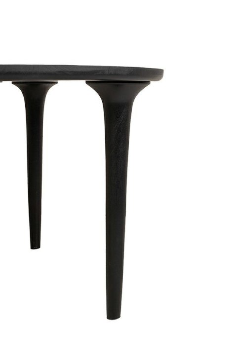 MaMaison stół jadalniany LAMINAR 120 czarny / drewno