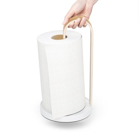 UMBRA stojak na ręcznik papierowy BELLWOOD biały/naturalny