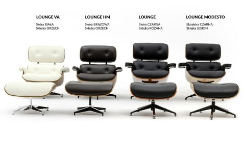 King Home Fotel LOUNGE HM PREMIUM SZEROKI biały - orzech