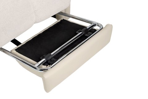 Fotel obrotowy RELAX beżowy - skóra PU, stal