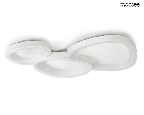 MOOSEE lampa sufitowa / plafon CELLS 3 biała