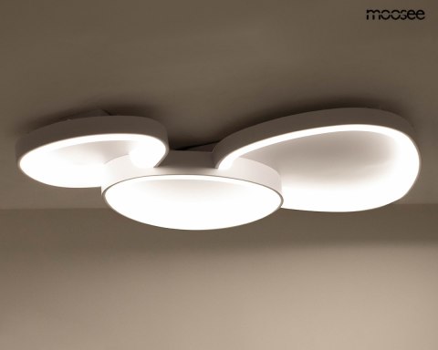 MOOSEE lampa sufitowa / plafon CELLS 3 biała