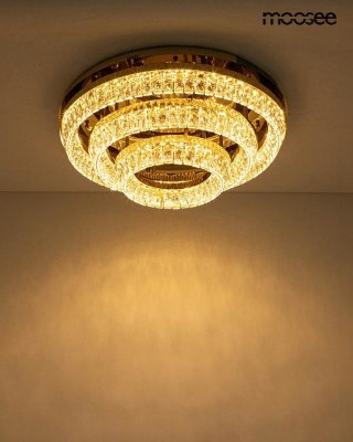 MOOSEE lampa sufitowa / plafon SAVOY 3 złota