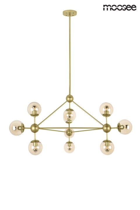 Moosee MOOSEE lampa wisząca ASTRIFERO 10 złota / bursztynowa