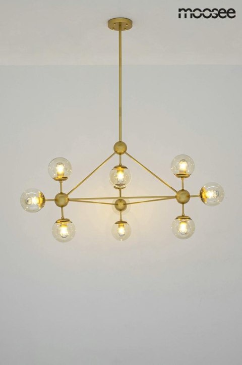 Moosee MOOSEE lampa wisząca ASTRIFERO 10 złota / bursztynowa