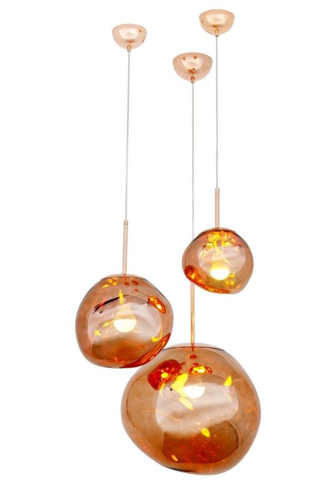 King Home MOOSEE lampa wisząca FUSION 40 miedziana - akryl