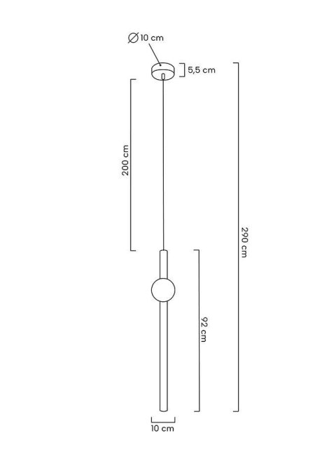 Moosee MOOSEE lampa wisząca LIBRA 90 IN biała / złota