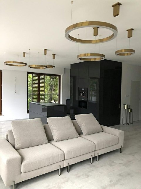 MOOSEE lampa wisząca RING 80 złota